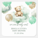 Suche nach teddybär babyparty aufkleber Aquarell