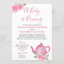 Recherche de théière rose invitations Un bébé brasse