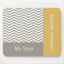 Recherche de zigzag jaune tapis souris Moderne