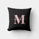Recherche de rose noir coussins Girly