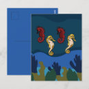 Recherche de hippocampes cartes postales Plage