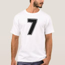 Recherche de numéro 7 tshirts Nombre