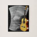 Recherche de guitare puzzles Musical