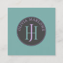 Recherche de lilac cartes visite Monogramme