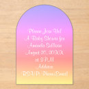 Recherche de pourpre en pastel invitations Coloré