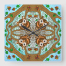 Recherche de mandala orange horloges Bleu