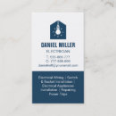 Recherche de éclairage à la maison cartes visite Électricité