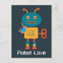 Recherche de robot mignon cartes postales Enfants