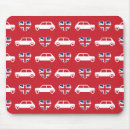 Recherche de voitures britanniques tapis souris Rouge