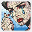 Recherche de femme triste autocollants Dépression