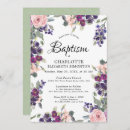 Recherche de purple baptême invitations Aquarelle