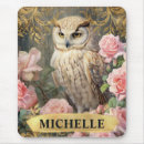Recherche de hibou rose tapis souris Floral