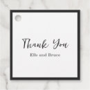 Recherche de mariage étiquettes cadeau Minimaliste
