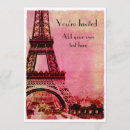 Suche nach vintager eiffel turm einladungen Frankreich
