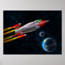 Suche nach raketen poster Platz