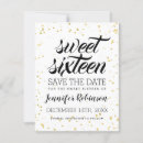 Suche nach sweet 16 save the date Gold