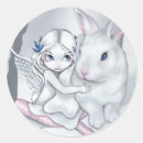 Recherche de lapin de neige autocollants Blanc
