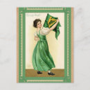 Recherche de drapeau irlandais vintage cartes postales Irish