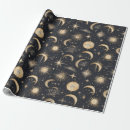 Suche nach sonne und mond geschenkpapier Schwarz