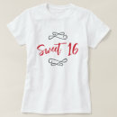 Recherche de sweet sixteen tshirts Typographie