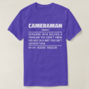 Recherche de cameraman tshirts Cinématographe