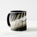 Recherche de musique de piano tasses Joueur de clavier