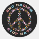 Recherche de haine autocollants Mettre fin au racisme