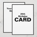 Suche nach 25 jahre geburtstags karten Fünfundzwanzig
