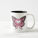 Recherche de ruban de coeur tasses Cancer du sein