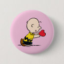 Recherche de coeurs de saint valentin badges Charles schulz