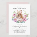 Suche nach rosa kaninchen einladungen Babyduscheinladung