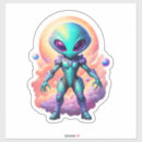 Recherche de grands yeux bleus autocollants Alien