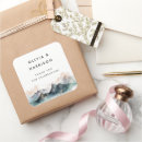 Recherche de paysage de montagne autocollants Aquarelle