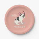 Recherche de chien de frenchie assiettes en papier Mignon