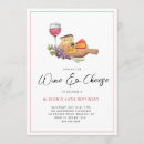 Recherche de vin fromage invitations Aquarelle