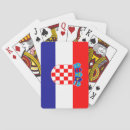 Recherche de croatie jeux de cartes Drapeau