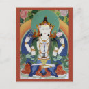 Recherche de compassion cartes postales Chenrezig