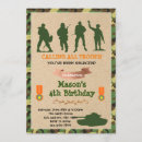 Recherche de troupe invitations Camouflage