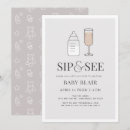 Recherche de bouteille de champagne invitations Sip and see