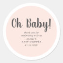 Recherche de en rose vif autocollants Baby shower
