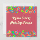 Recherche de paisleys invitations Rouge