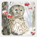 Suche nach schnee eule aufkleber Aquarell