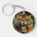 Suche nach tiger im dschungel schlüsselanhänger Tigerkunst