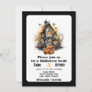 Recherche de maison hantée halloween invitations Mignon