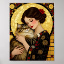 Suche nach hübsches mädchen poster Katze