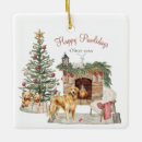 Recherche de chien golden retriever ornements Noël