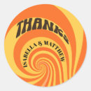 Recherche de les années 70 motif autocollants Typographie