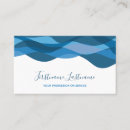 Recherche de vague bleue cartes visite Customer
