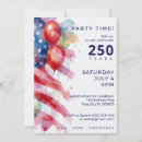 Recherche de nourriture américaine invitations Rouge blanc et bleu