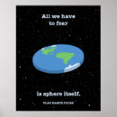 Recherche de terre plate posters Drôle